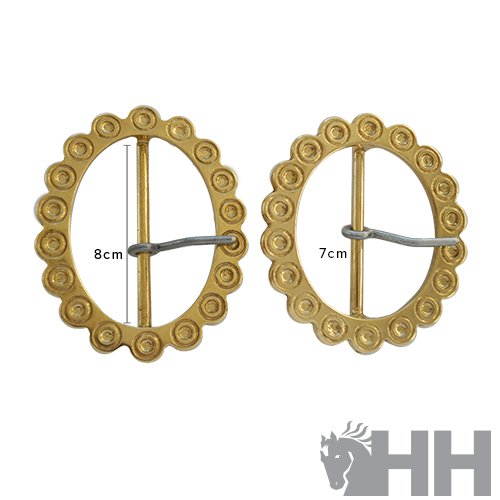 HEBILLA COLLAR DE VACA OVALADA CON ADORNOS - Imagen 2