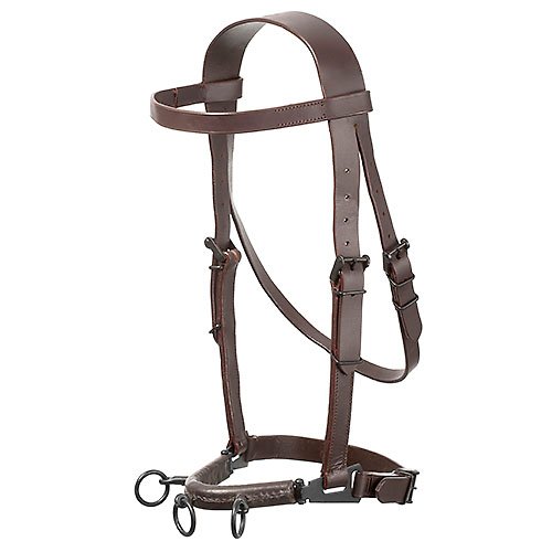 CABEZADA SERRETA VAQUERA HH CUERO C/AHOGAD.3 PILARES FORRADA - Imagen 4