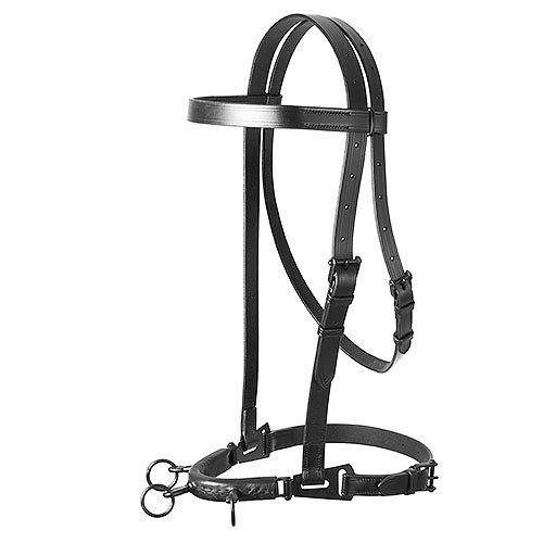 CABEZADA SERRETA VAQUERA LEXHIS CUERO C/AHOGAD.3 PILARES FORRADA - Imagen 2