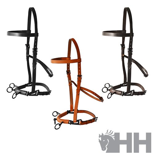 CABEZADA SERRETA VAQUERA HH CUERO AHOGADERO MEDIO 3 PILARES FORRADA - Imagen 4