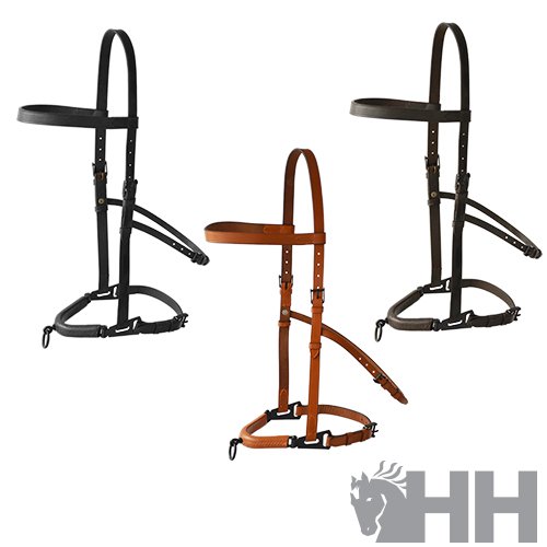 CABEZADA SERRETA VAQUERA HH CUERO AHOGADERO MEDIO 1 PILAR FORRADA - Imagen 2