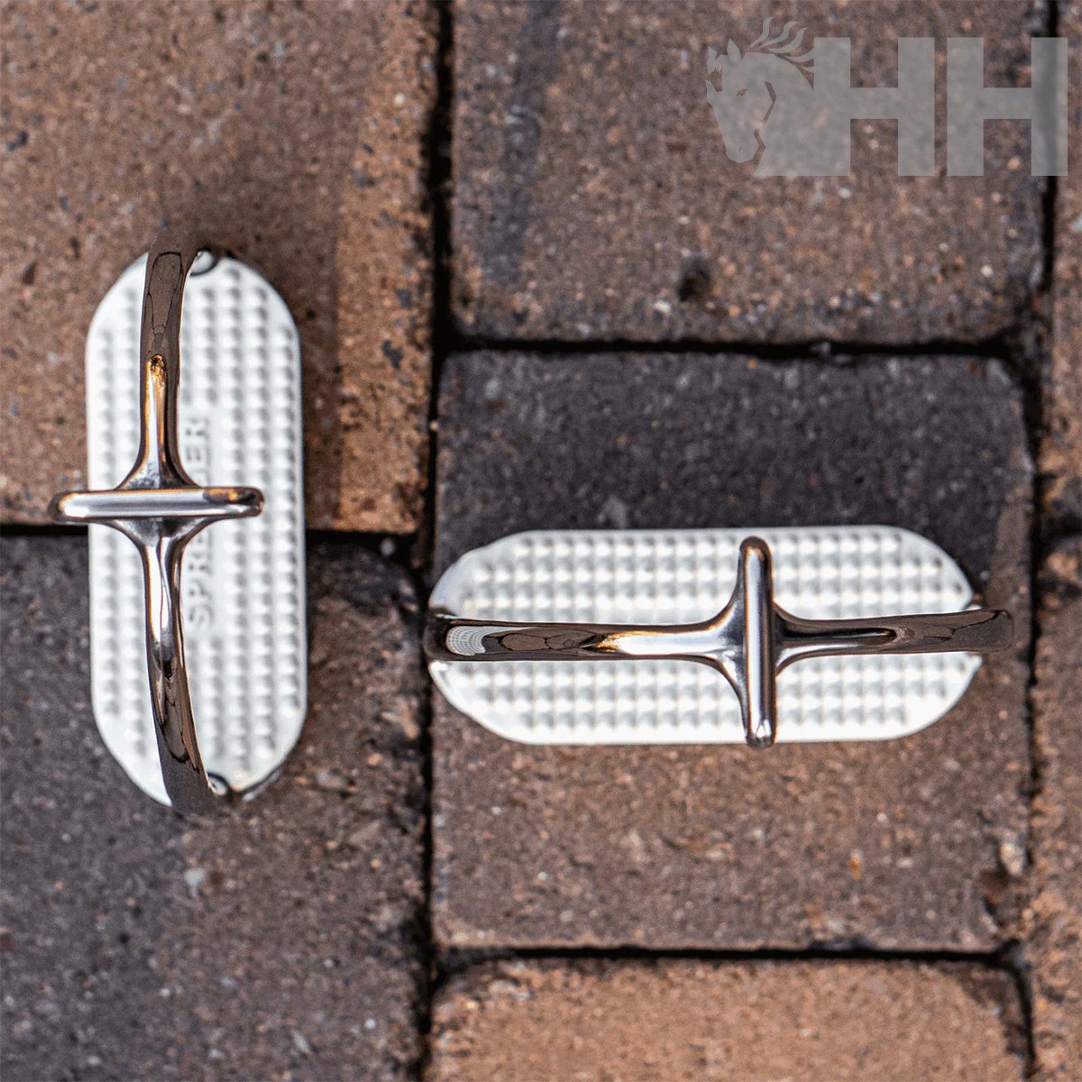 ESTRIBO INGLES SPRENGER BASIC COMPACTO CON TACO Y PASADOR GIRADO (PAR) - Imagen 2