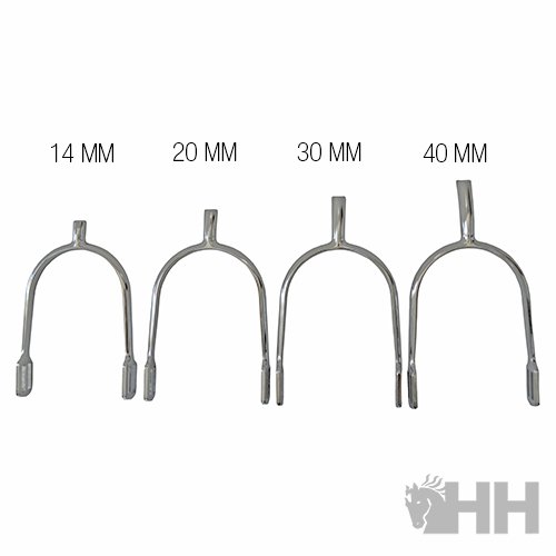 ESPUELA INGLESA HH HOMBRE PUNTA RECTA CROMADA SIN RULETA (PAR) - Imagen 3