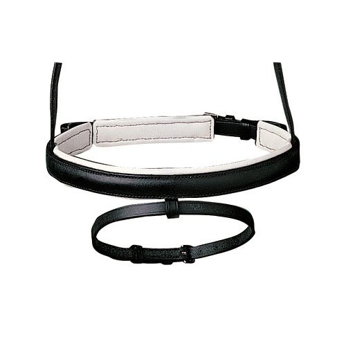 CABEZADA INGLESA LEXHIS MUSEROLA DOS PIEZAS RIENDAS GOMA - Imagen 2