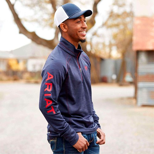 SUDADERA ARIAT TEK TEAM 1/2 ZIP HOMBRE - Imagen 5