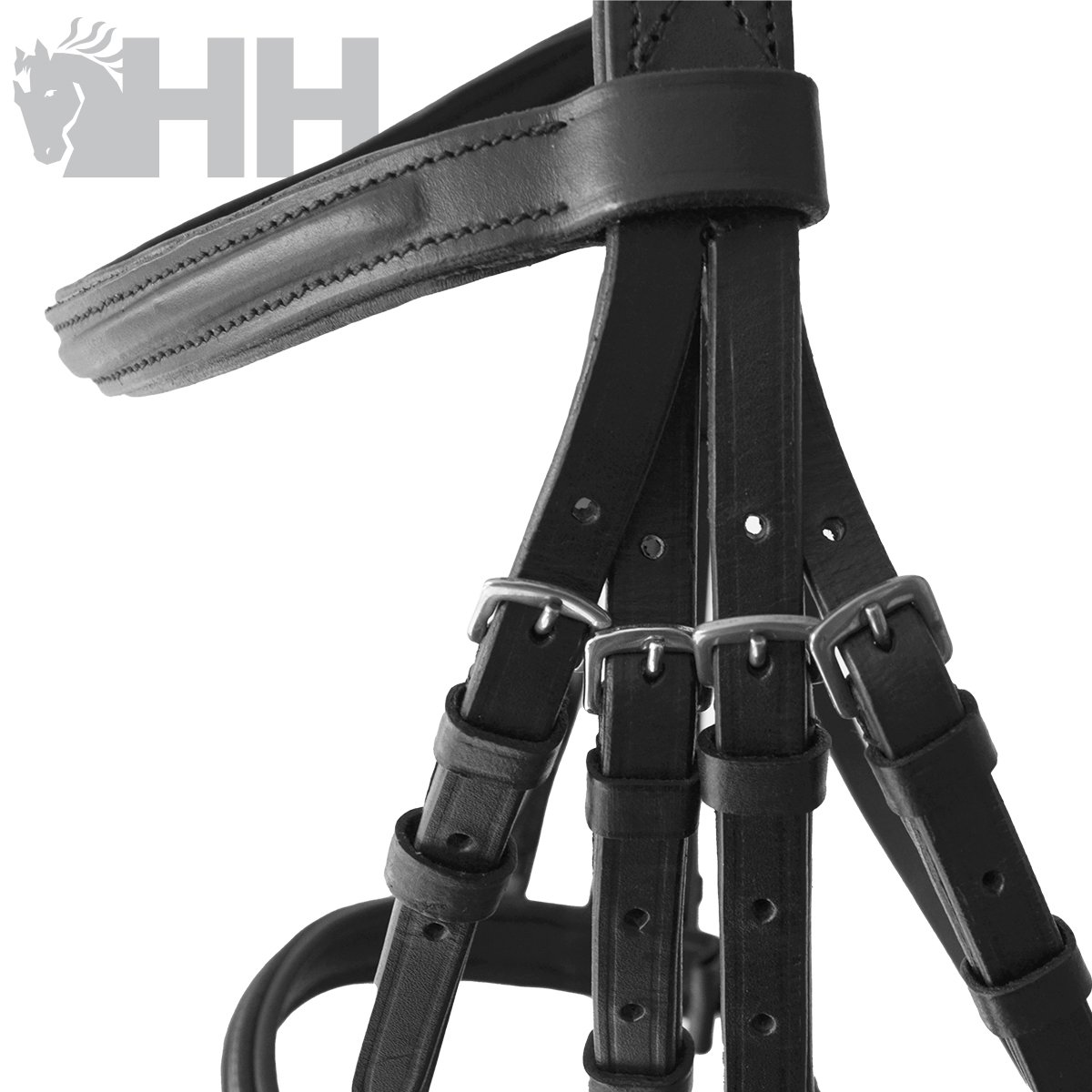 CABEZADA INGLESA HH AYRA DOBLE RIENDA - Imagen 3