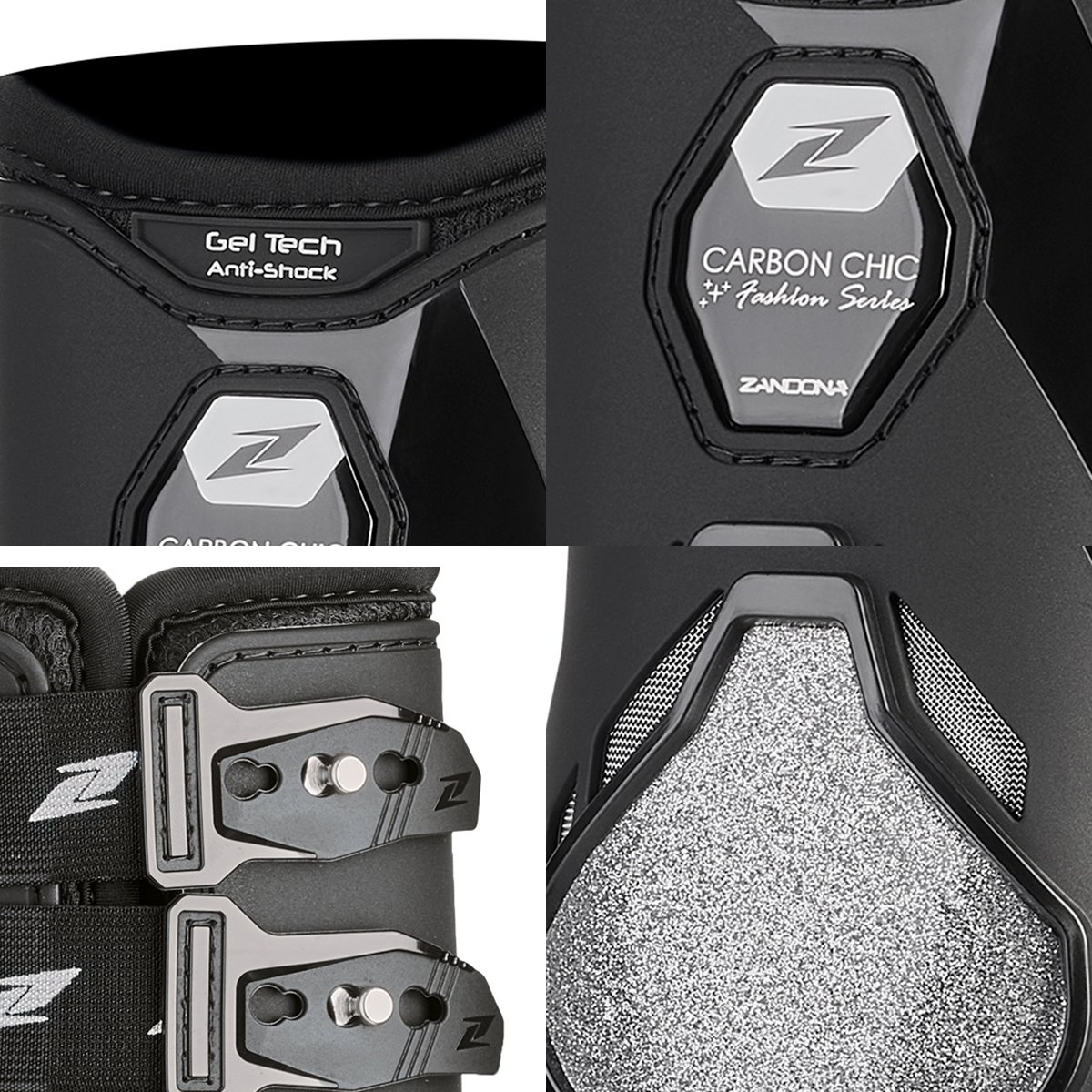 PROTECTOR ZANDONÃ CARBON CHIC MENUDILLO (PAR) - Imagen 2