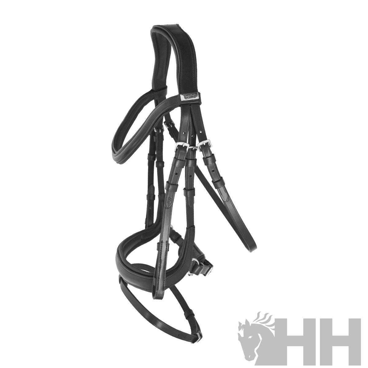 CABEZADA INGLESA LEXHIS AGNES CON RIENDAS LONA - Imagen 4