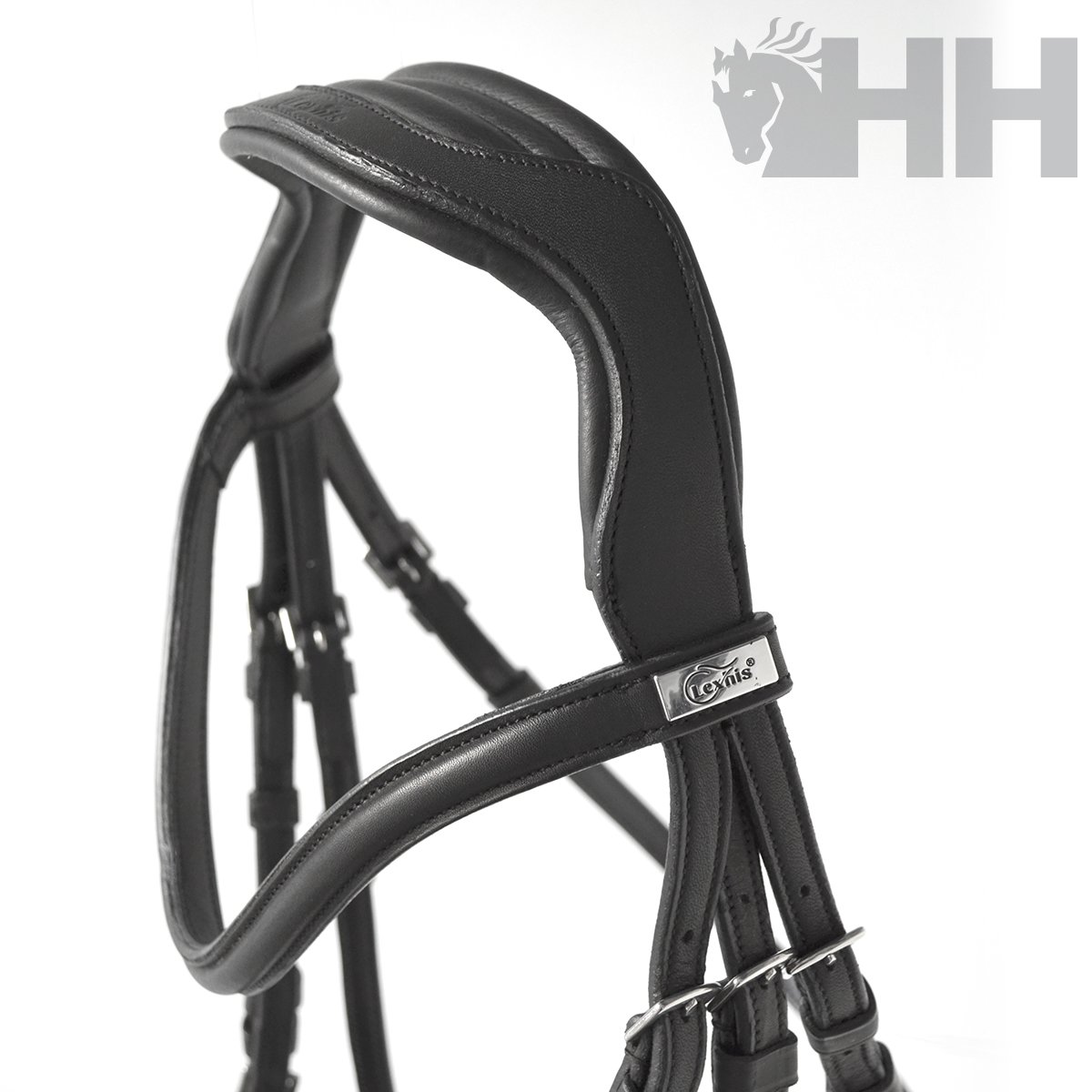 CABEZADA INGLESA LEXHIS ELECTRA CON RIENDAS LISAS - Imagen 2
