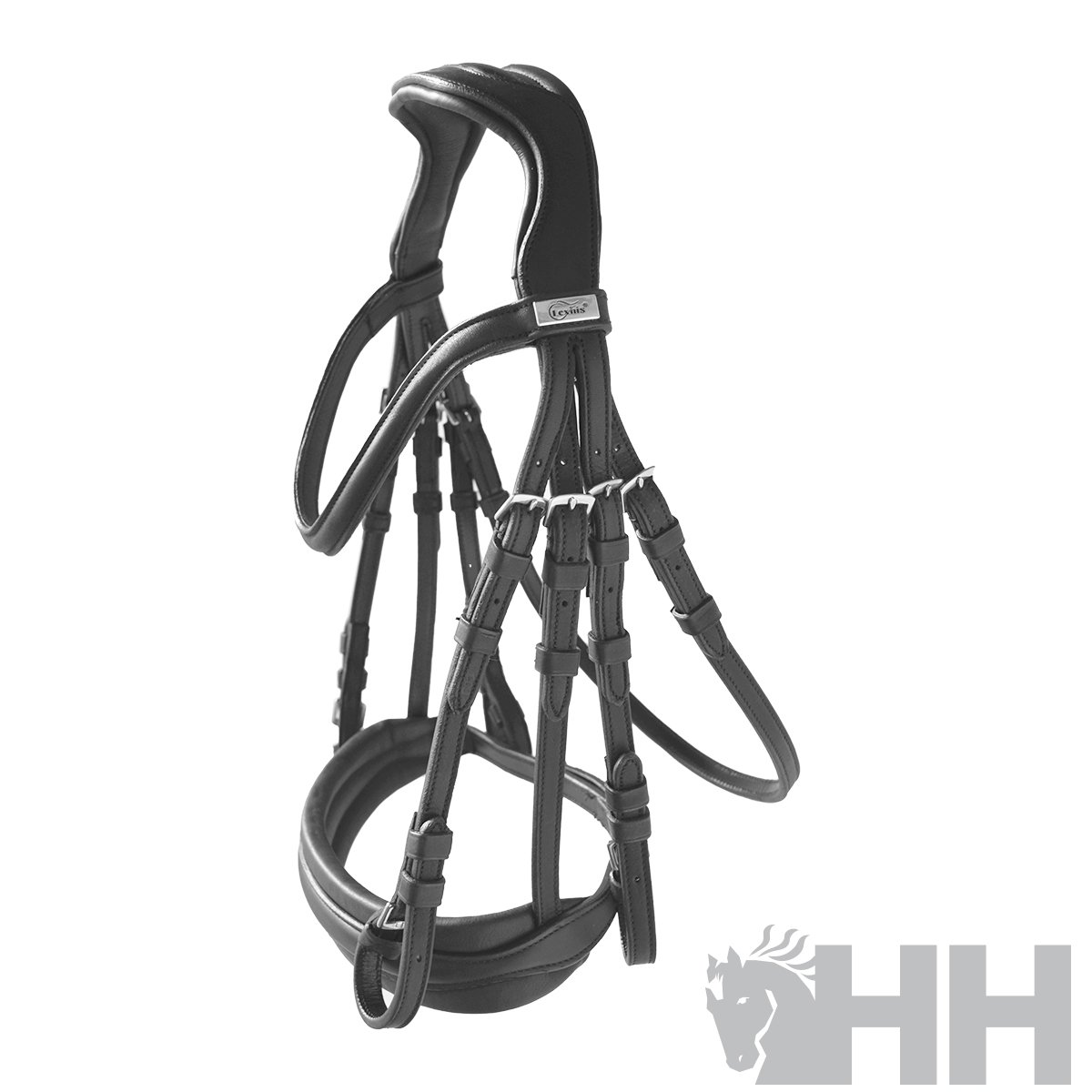 CABEZADA INGLESA LEXHIS ELECTRA DOBLE RIENDA - Imagen 6