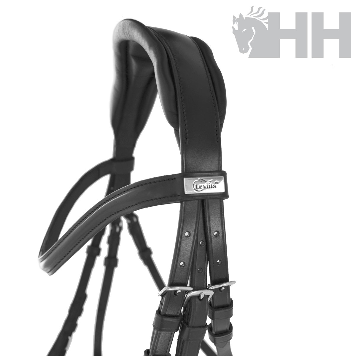 CABEZADA INGLESA LEXHIS GRETA CON RIENDAS LISAS - Imagen 5