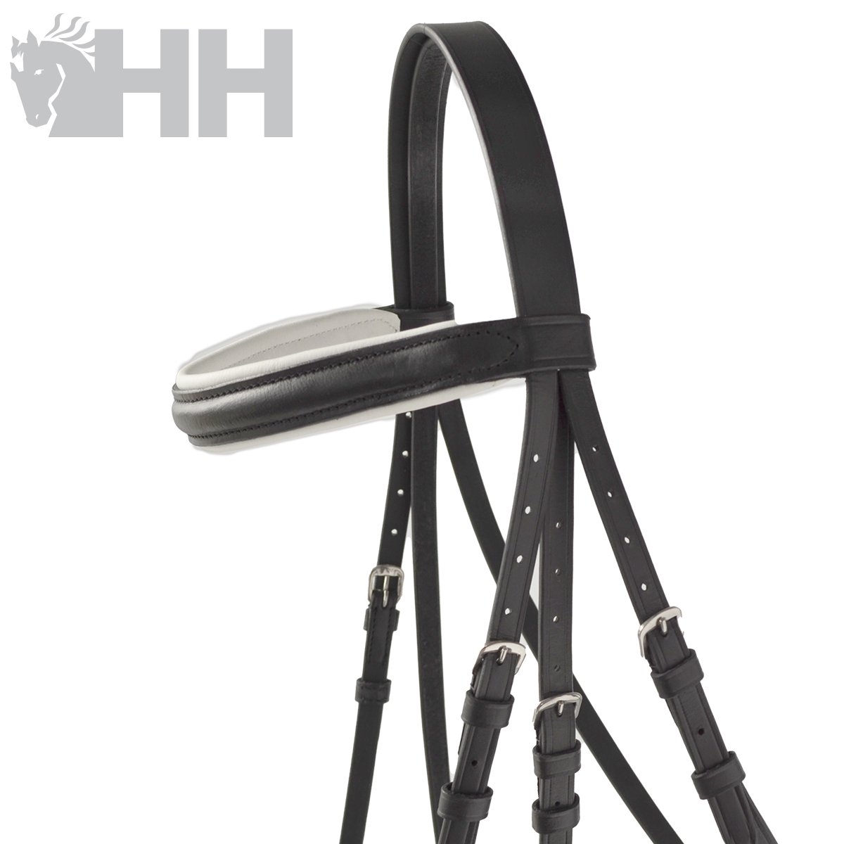 CABEZADA INGLESA HH MIMAS FILETE CON RIENDAS LISAS - Imagen 2