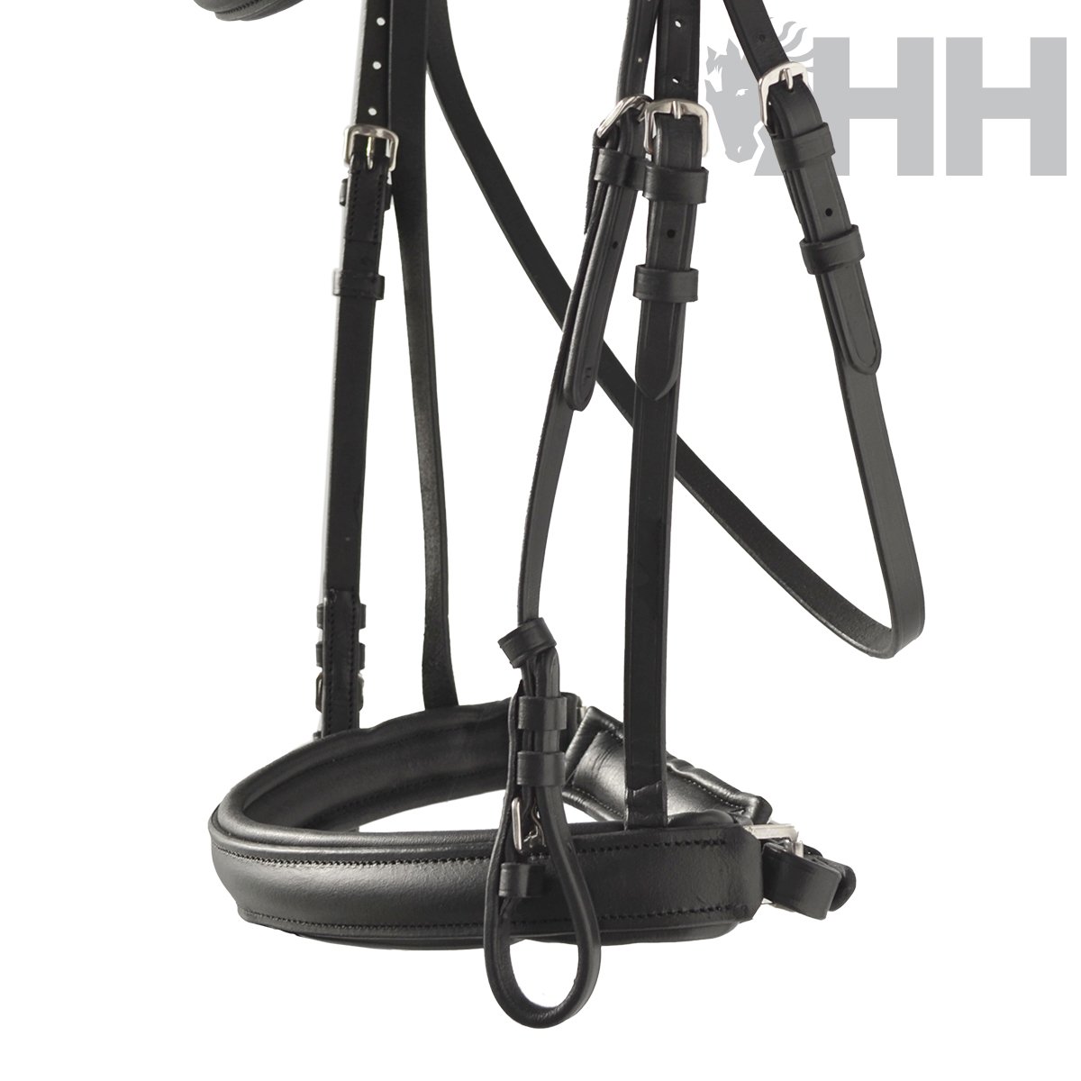 CABEZADA INGLESA HH MIMAS DOBLE RIENDA - Imagen 3